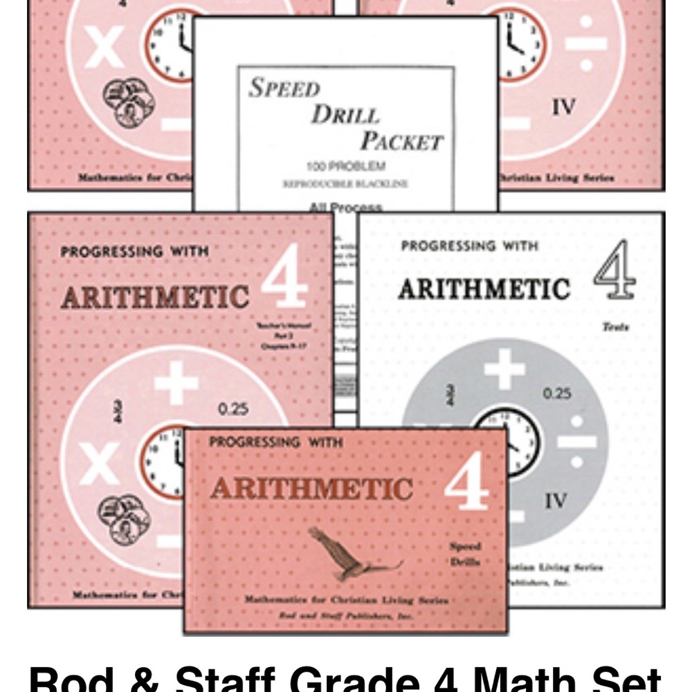 Rod & Staff Grade 4 Math Set